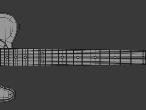 electric guitar telecaster 3D 模型