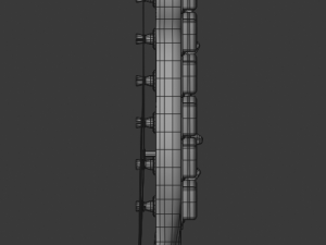 electric guitar telecaster 3D 模型