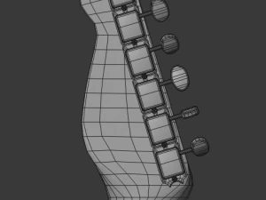 electric guitar telecaster 3D Model