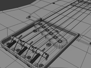 electric guitar telecaster 3D 模型