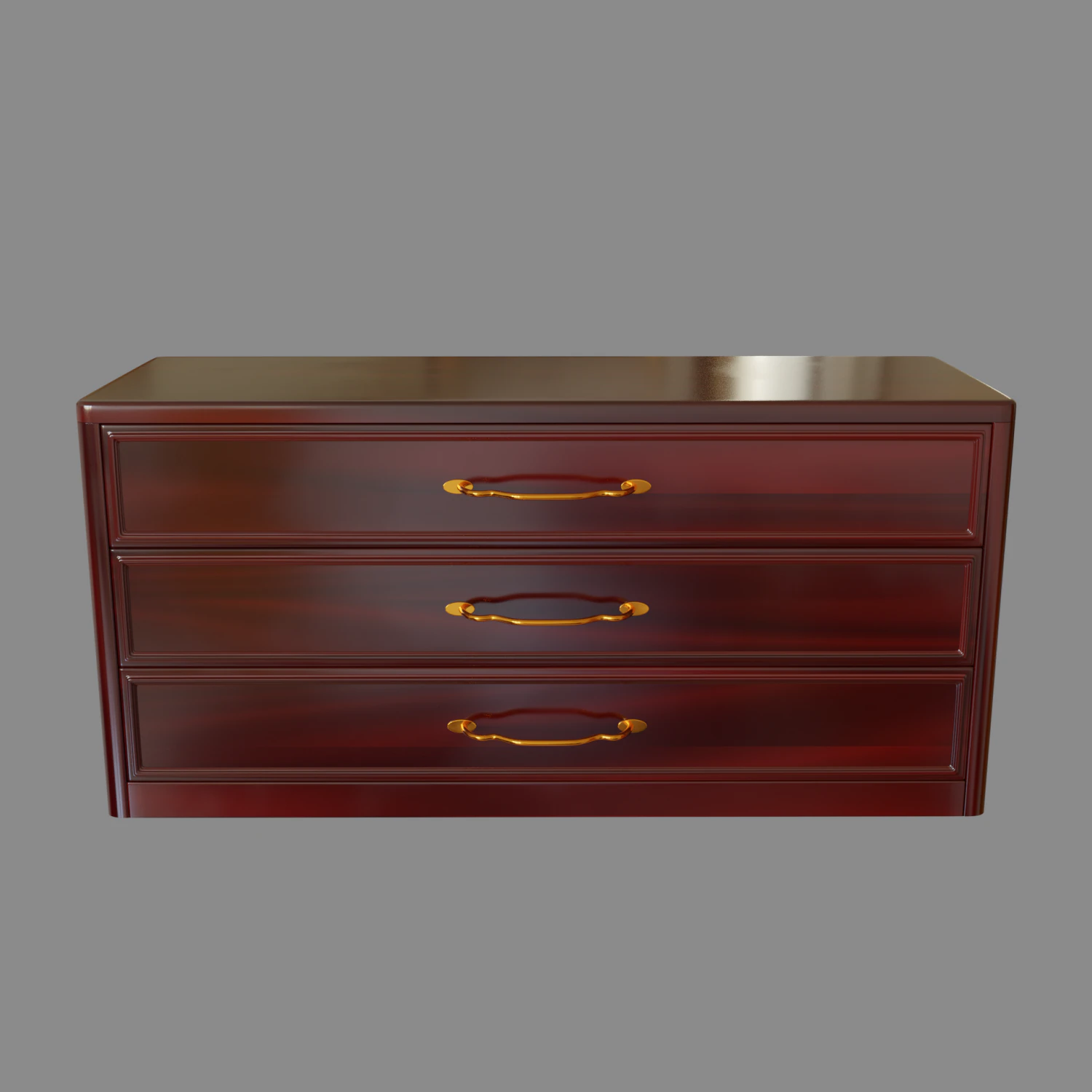 chest of drawers 3D Model .c4d .max .obj .3ds .fbx .stl .blend