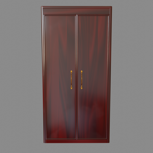 wardrobe 3D Model .c4d .max .obj .3ds .fbx .stl .blend 
