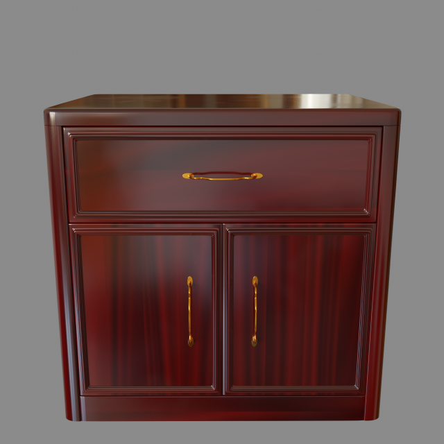 cabinet 3D 模型 .c4d .max .obj .3ds .fbx .stl .blend 