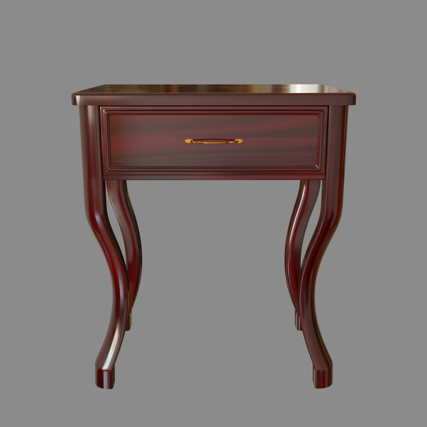 bedside table 3D Model .c4d .max .obj .3ds .fbx .stl .blend