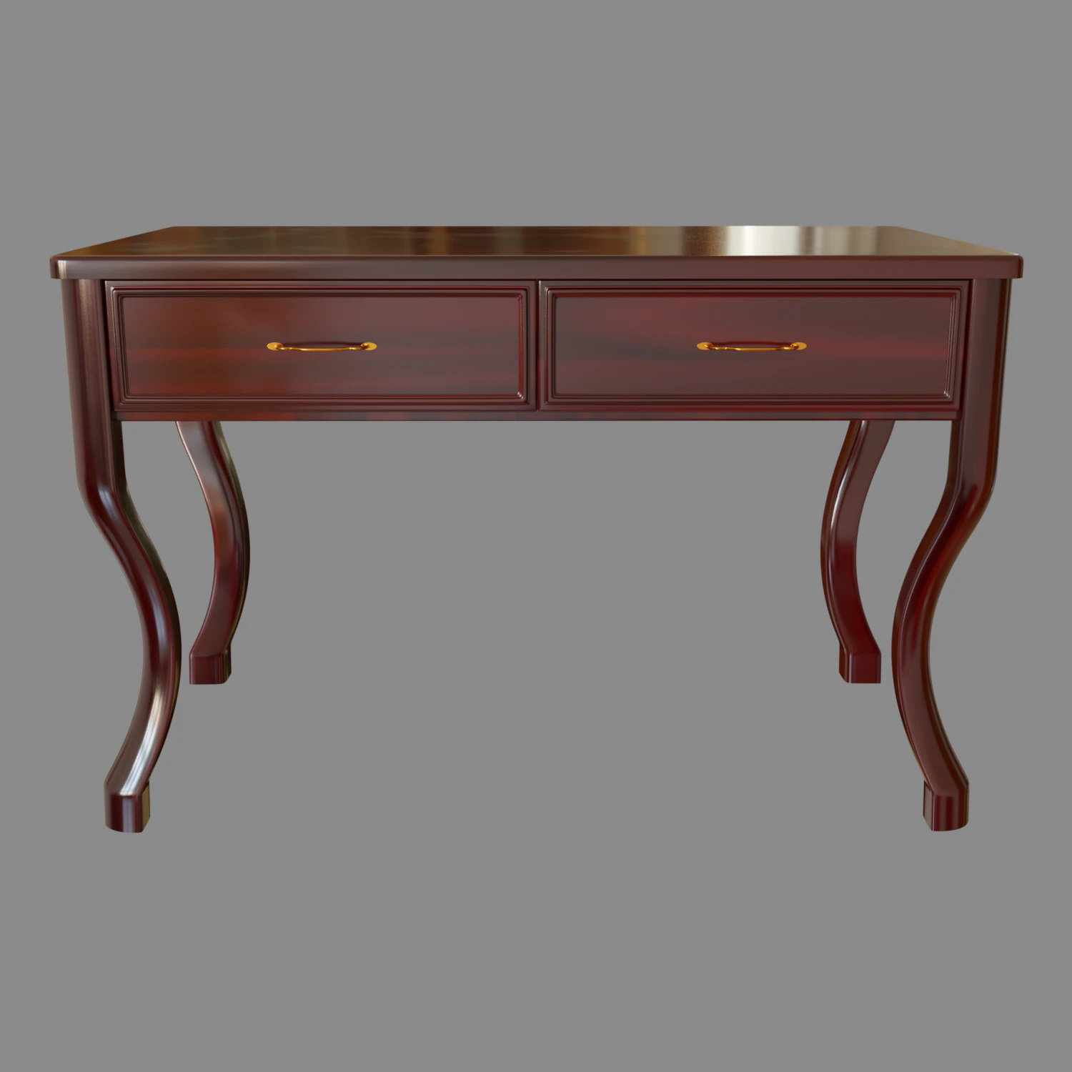 writing desk 3D Model .c4d .max .obj .3ds .fbx .stl .blend 