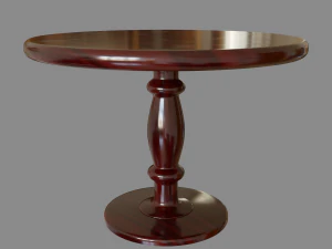 table ronde Modèle 3D