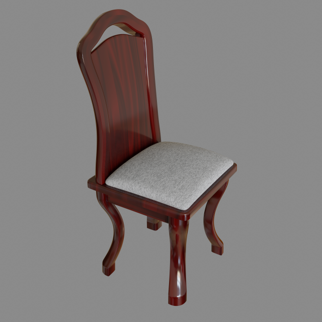 chair 3D Model .c4d .max .obj .3ds .fbx .stl .blend 