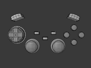 gamepad 3D मॉडल
