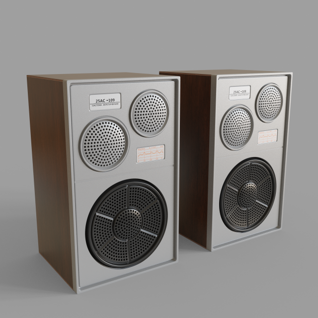 acoustic system vega 25as-109 3Dモデル .c4d .max .obj .3ds .fbx .stl .blend 