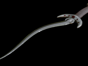 dagger curved 3Dモデル