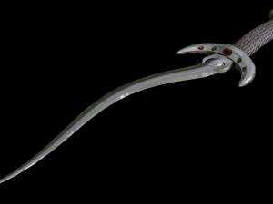 dagger curved 3D Model
