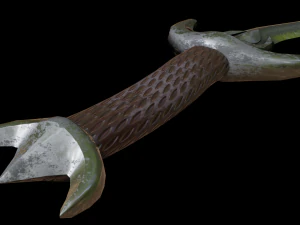 dagger curved 3D Model