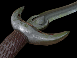 dagger curved 3Dモデル