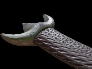 dagger curved 3D Model