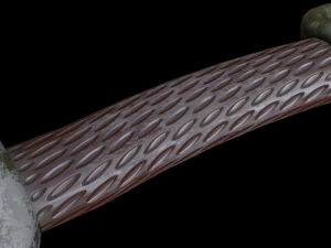 dagger curved 3D Model