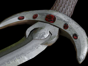 dagger curved 3D Model