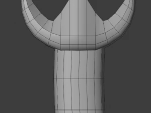 dagger curved 3D Model