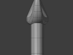 dagger curved 3D Model