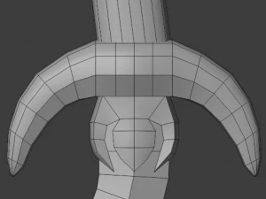 dagger curved 3D Model