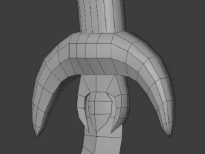dagger curved 3D Model