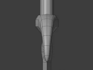 dagger curved 3D Model