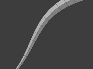 dagger curved 3D Model