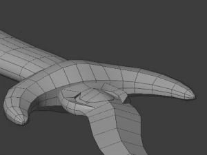 dagger curved 3D Model
