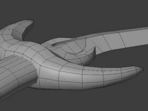 dagger curved 3D Model