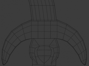 dagger curved 3Dモデル