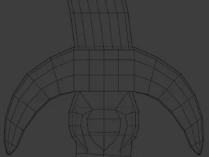 dagger curved 3D Model