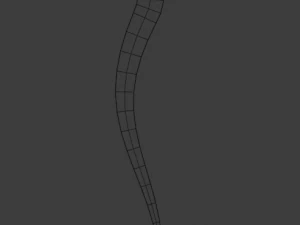 dagger curved 3D Model