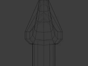dagger curved 3D Model