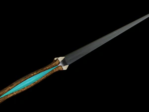 dagger quadrangular 3D Model