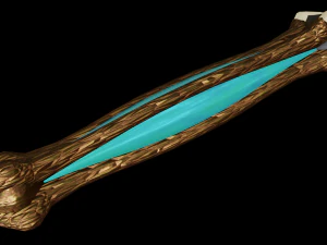 dagger quadrangular 3D Model