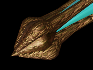 dagger quadrangular Modèle 3D