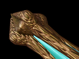 dagger quadrangular 3D Model