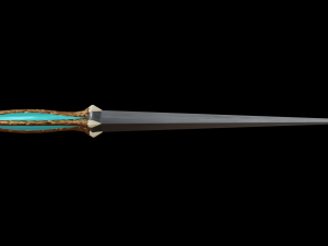 dagger quadrangular Modèle 3D