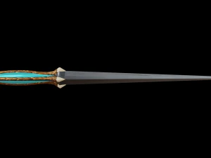 dagger quadrangular 3D Model