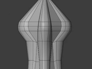 dagger quadrangular 3D Model