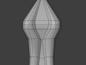 dagger quadrangular 3D Model