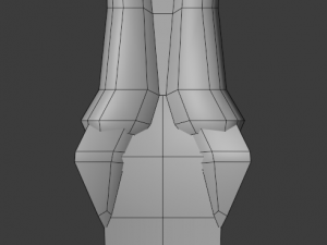 dagger quadrangular Modèle 3D