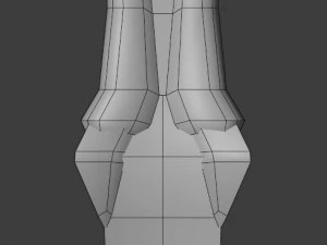 dagger quadrangular 3D Model