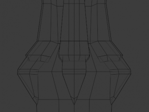 dagger quadrangular Modèle 3D