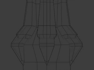 dagger quadrangular 3D Model