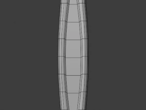 dagger quadrangular 3D Model