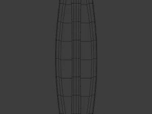 dagger quadrangular 3D Model