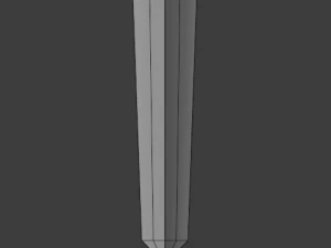 dagger quadrangular 3D Model