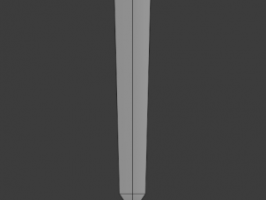 dagger quadrangular Modèle 3D
