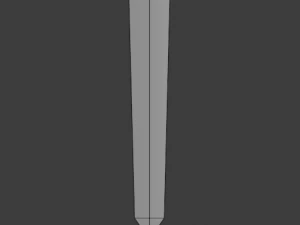 dagger quadrangular 3D Model