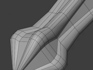 dagger quadrangular 3D Model
